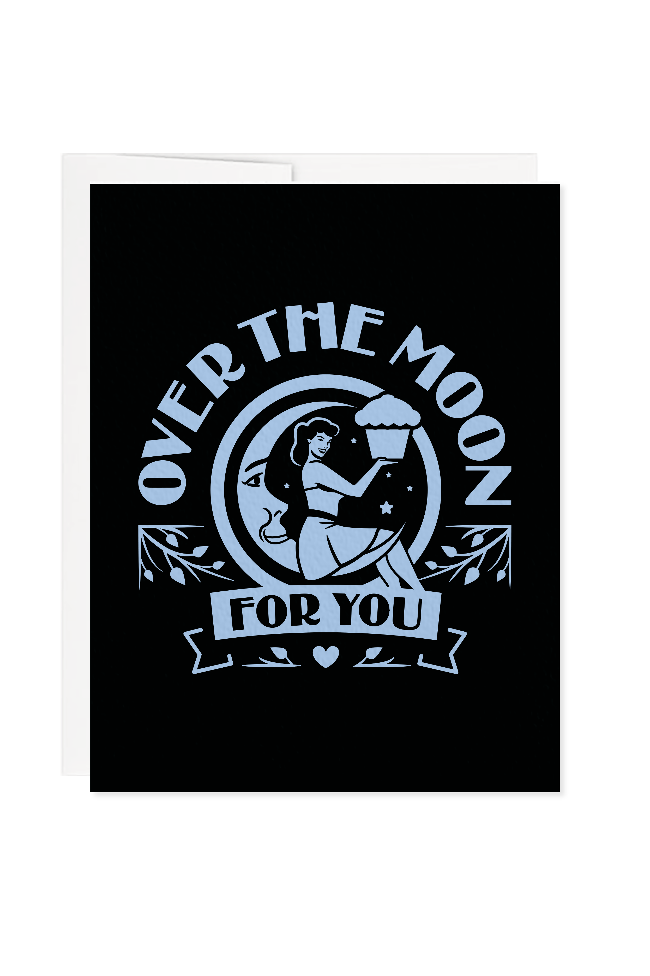 Over The Moon Greeting Card