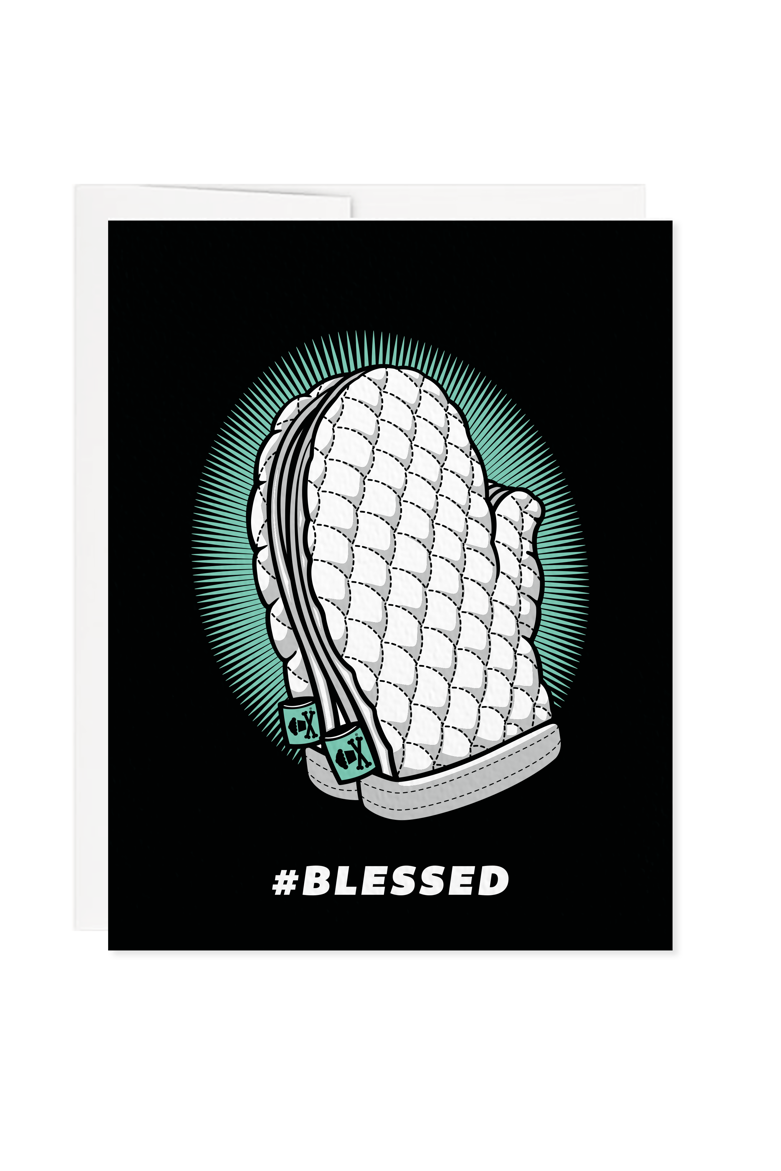 #Blessed Greeting Card