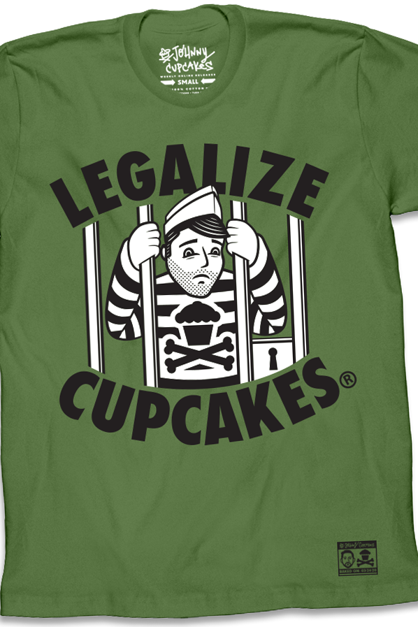 $10 Sale Tee - Legalize Cupcakes Green