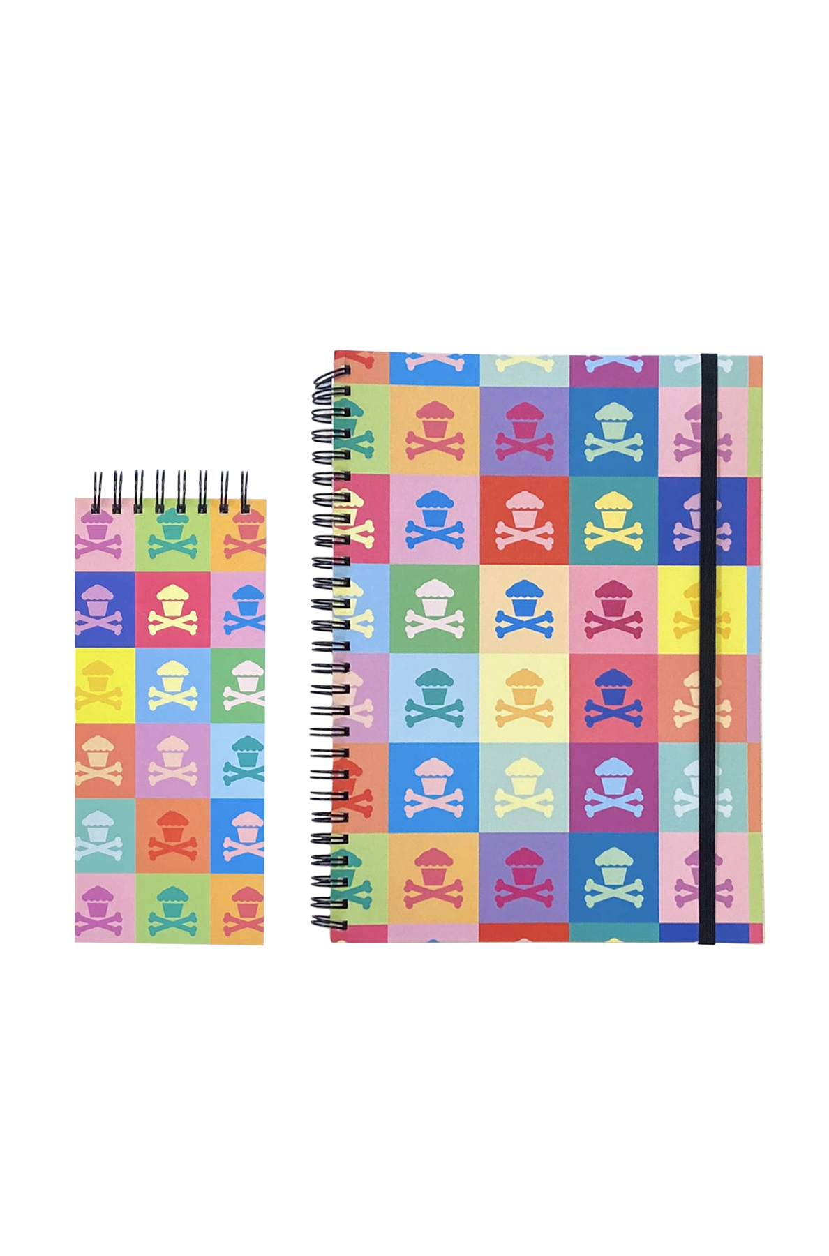 Notebook + Memo Bundle - Colorful Crossbones