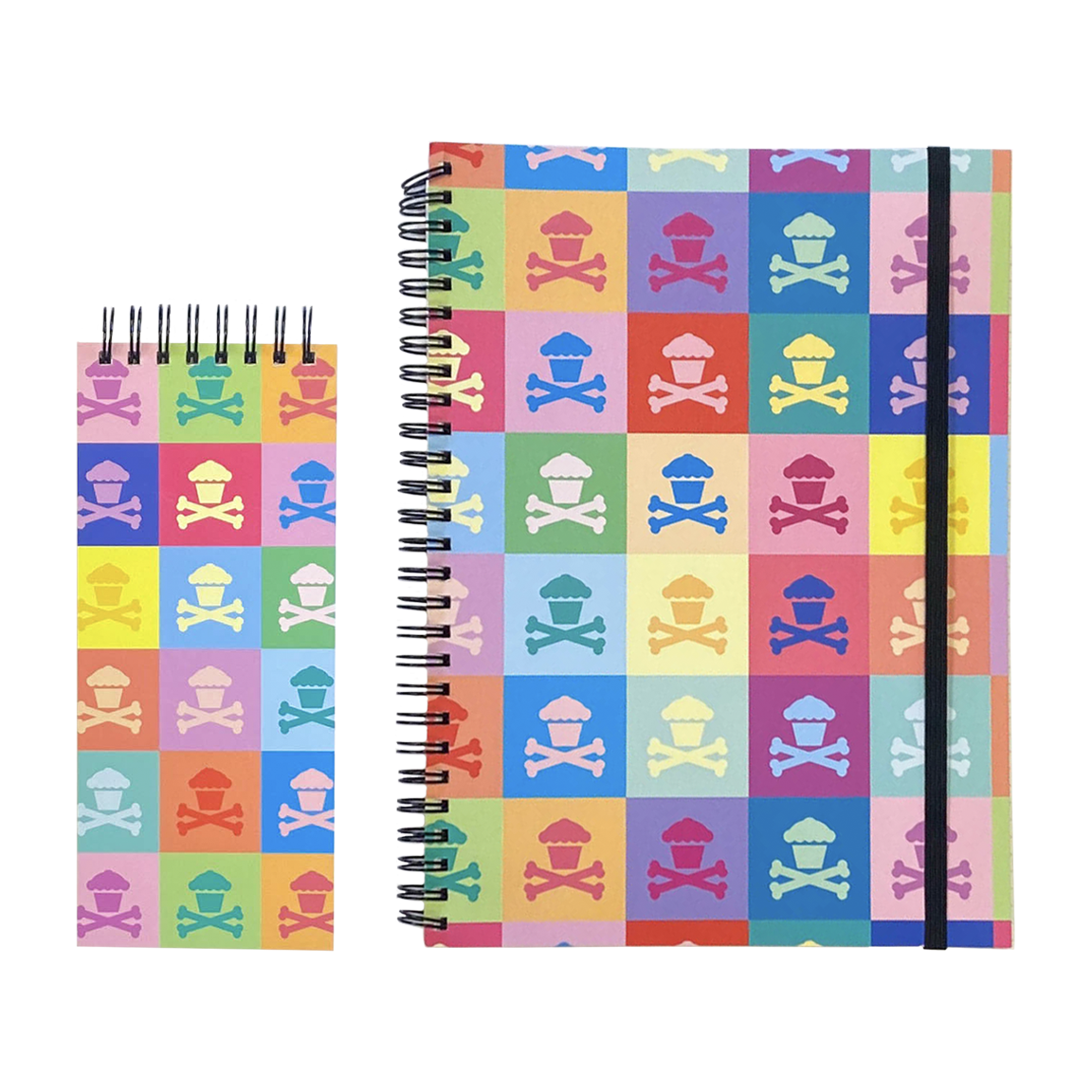 Notebook + Memo Bundle - Colorful Crossbones