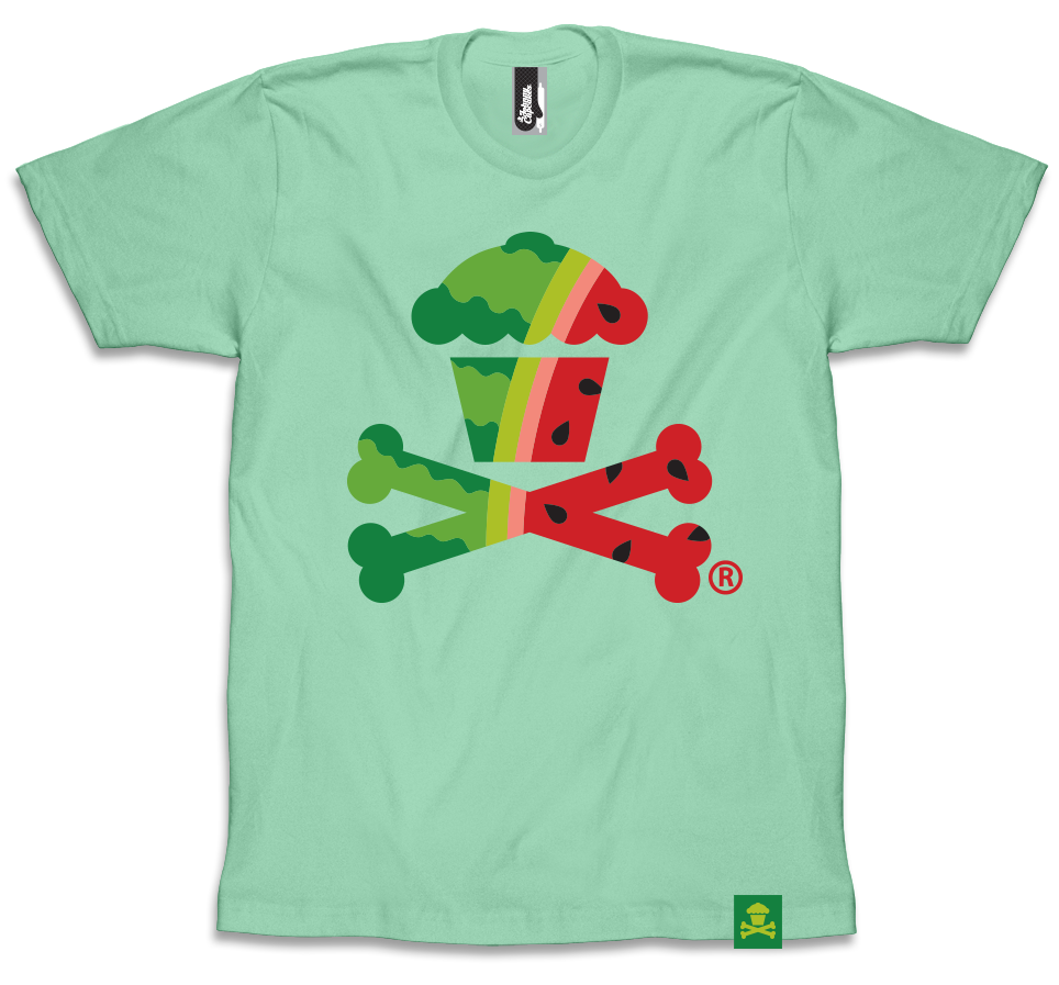 JC Vault - Adult Medium - Watermelon Crossbones