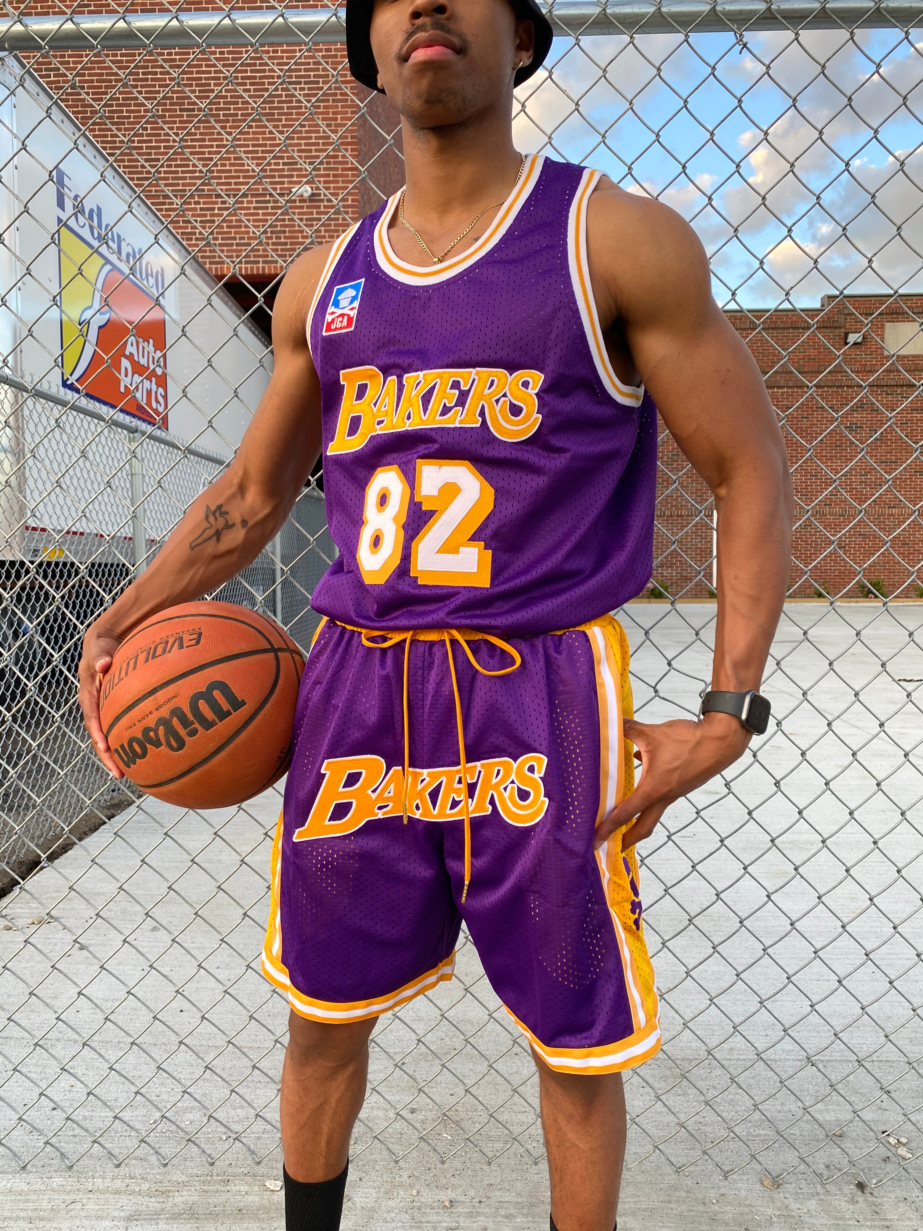 Los Angeles Lakers Shorts Black - Basketball Shorts Store