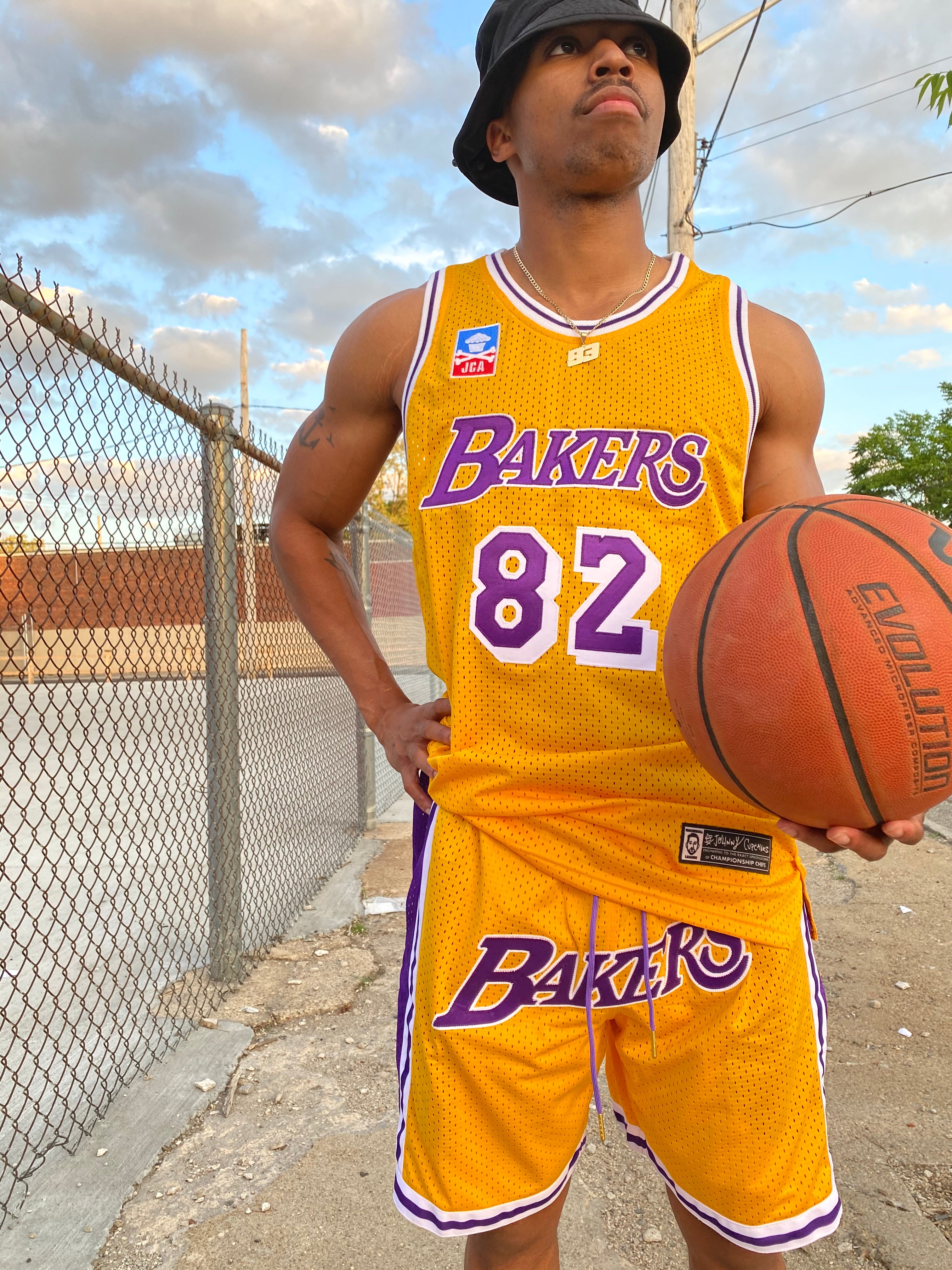 Los Angeles Bakers - Basketball SHORTS - GOLD