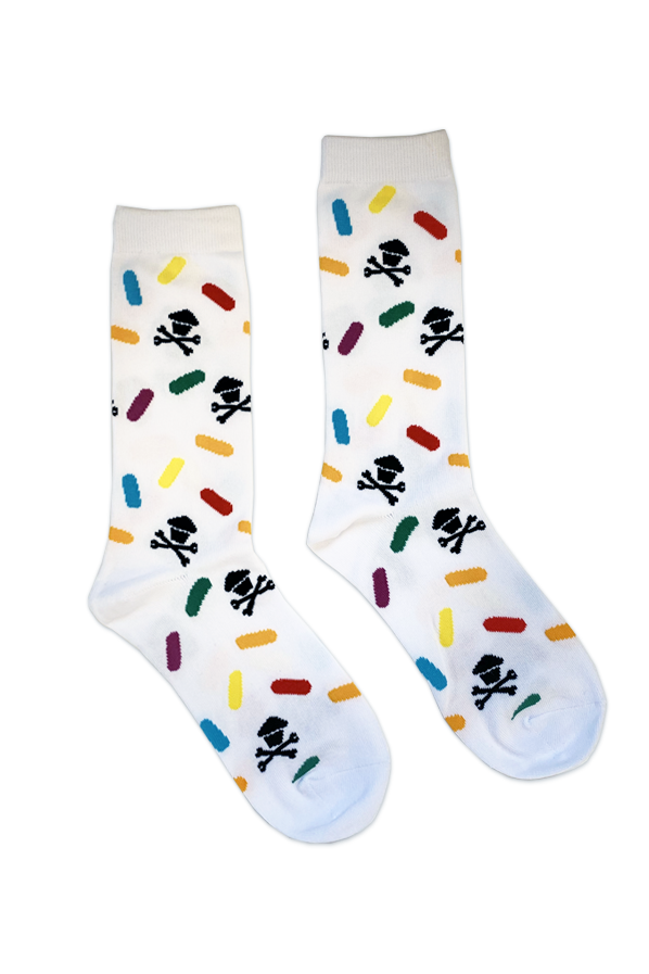 White Sprinkles Socks